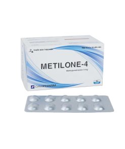 Metilone-4 Methylprednisolone 4mg Davipharm (Hộp 100 viên)