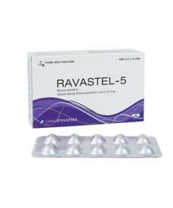 Ravastel-5 Rosuvastatin 5mg Davipharm (Hộp 30 viên)