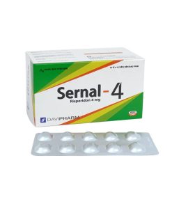 Sernal-4 Risperidone 4mg Davipharm (Hộp 100 viên)