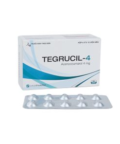 Tegrucil-4 Acenocoumarol 4mg Davipharm (Hộp 60 viên)