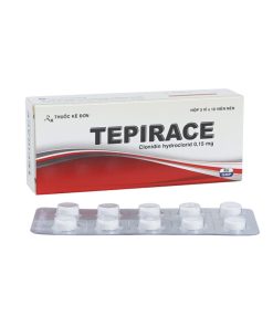 Tepirace Clonidine 0.15mg Davipharm (Hộp 30 viên)