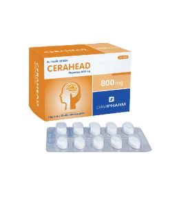 Cerahead Piracetam 800mg Davipharm (Hộp 60 viên)