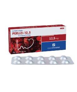 Peruzi-12,5 Carvedilol 12.5mg Davipharm (Hộp 30 viên)