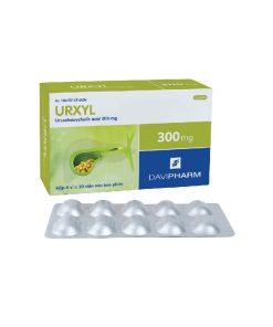 Urxyl Ursodeoxycholic Acid 300mg Davipharm (Hộp 60 viên)