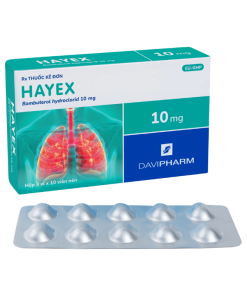 Hayex Bambuterol 10mg Davipharm (Hộp 30 viên)