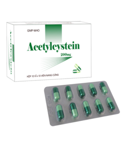 Acetylcystein 200mg Tipharco (Hộp 100 viên): Thuốc Tiêu Đờm Hiệu Quả và Giải Độc Paracetamol