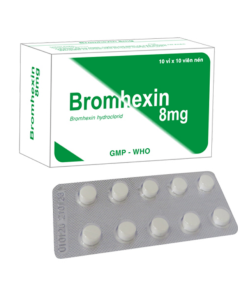 Bromhexin 8mg Tipharco (Hộp 100 viên): Thuốc Tiêu Chất Nhầy, Hỗ Trợ Điều Trị Bệnh Hô Hấp