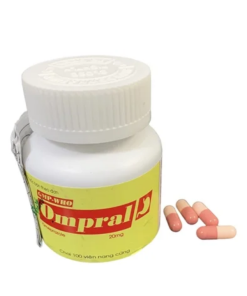Ompral 20 Tipharco (Chai 100 viên): Thuốc Ức Chế Bơm Proton (PPI) Điều Trị Loét Dạ Dày Tá Tràng