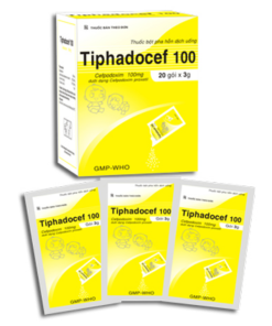 Tiphadocef 100mg Tipharco (Hộp 20 gói): Kháng Sinh Cephalosporin Thế Hệ Thứ Ba Dạng Bột Pha Hỗn Dịch