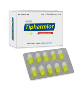 Tipharmlor 5mg Tipharco (Hộp 100 viên): Thuốc Chẹn Kênh Canxi Điều Trị Tăng Huyết Áp và Đau Thắt Ngực