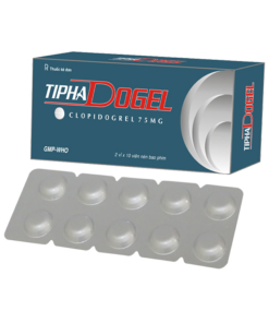 Tiphadogel Tipharco (Hộp 20 viên) Clopidogrel 75mg: Thuốc Chống Kết Tập Tiểu Cầu Ngăn Ngừa Huyết Khối