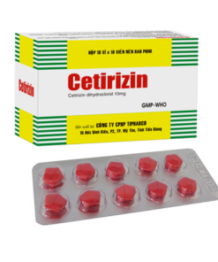 Cetirizin Tipharco Hộp 100 viên