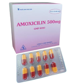 Amoxicilin 500mg Tipharco (Hộp 100 viên): Kháng Sinh Penicillin Phổ Rộng Phổ Biến