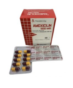 Amoxicilin 500mg - Hộp 100 viên - Mebiphar