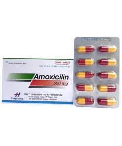 Amoxicilin 500mg - Hộp 100 viên - Thephaco