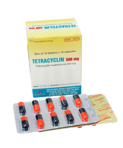 Tetracyclin 500mg - Hộp 100 viên - Thephaco