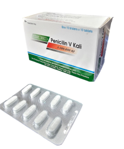 Penicilin V kali 1 M.IU - Hộp 100 viên - Thephaco