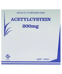 Acetylcystein 200mg hộp 20 vỉ x 10 viên nang Vidipha