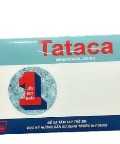 Tataca mebendazole 500mg pymepharco (l/20h/1v)